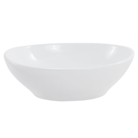 Cuba Apoio Oval Canoa 41X33X14 Branca