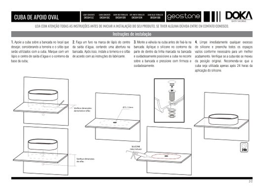 Cuba Apoio Oval GeoStone Doka