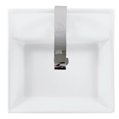 Cuba Apoio Quadrada com Mesa 41x41x14 Branca