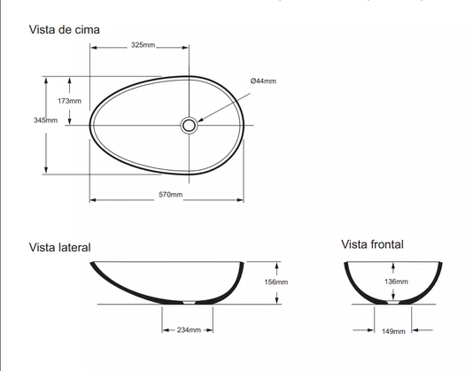 Cuba de Apoio Napoli DK8062 57x34,5x15,6 Doka