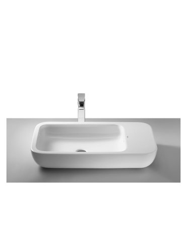 Cuba de Apoio retangular branco 75x40cm Khroma Roca