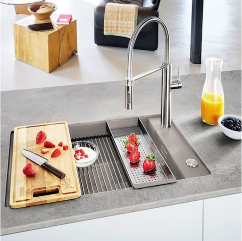 Cuba KUBUS Stone Grey 16079 110-62 76x46 Franke