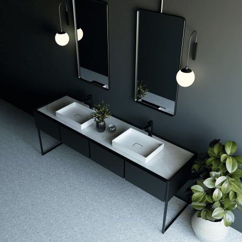Cuba Quartzo 8 de Apoio 49x35x8 Sabbia