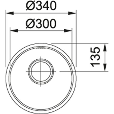Cuba Rambla 300 sem válvula/ furo válv 4,5' Polido Franke