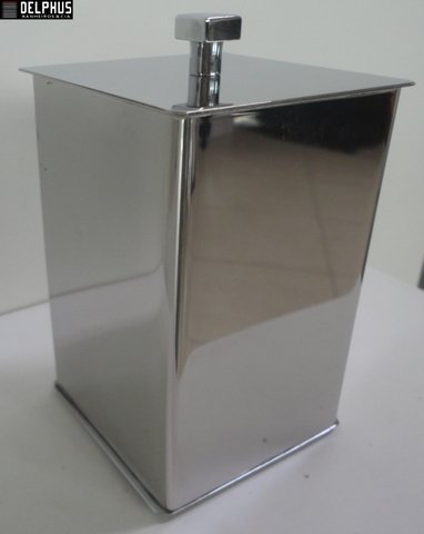 Porta Agodão de Bancada/Mesa - 2186 Aço Inox Polido