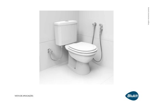 Ducha Higienica com Engate Flexivel de 1,20 metros 220912 Blukit