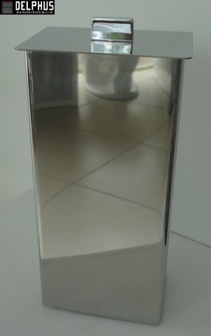 Porta escova dental Retangular Inox