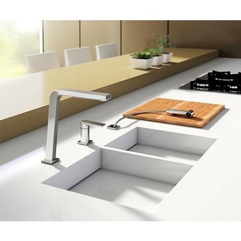 Misturador Monocomando Docol para Cozinha com Ducha manual BISTRO cromado - 647306