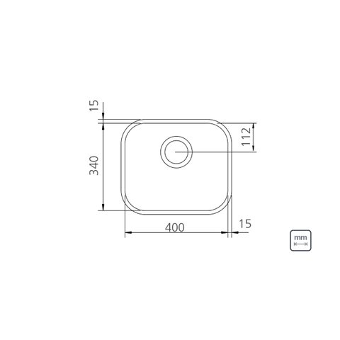 Cuba Retangular (40x34x17)cm Aço Inox - 94020/103 TRAMONTINA
