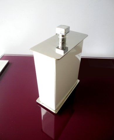 Porta Fio Dental Branco com Inox