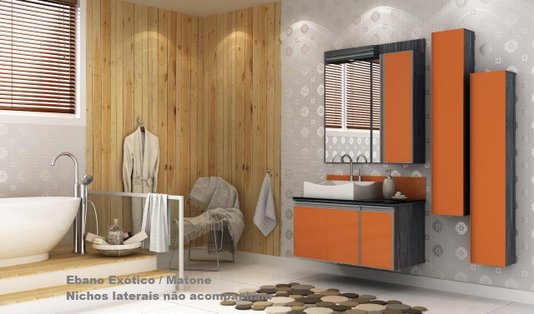 Balcão em Madeira MDF para Banheiro 900cm Massimo