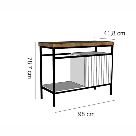 Gabinete completo 100cm Frame Mazzu