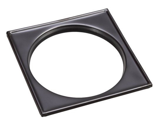 Ralo Grelha10X10 com Base Black Matt Listras Invinox