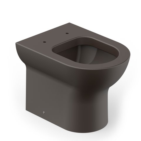 kit Bacia Roca Nexo convencional com assento termofixo café - marrom fosco