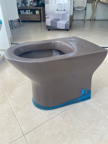 kit Bacia Roca Nexo convencional com assento termofixo café - marrom fosco