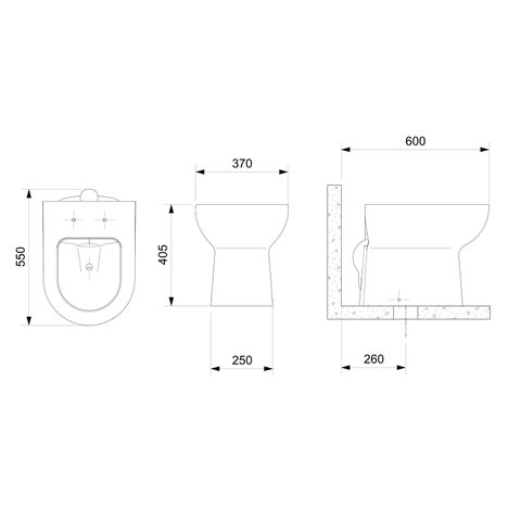 Kit de Bacia Convencional, Assento PP Softclose® e itens de instalação Celite