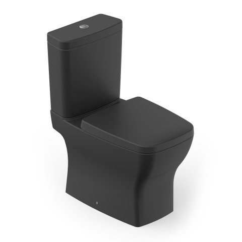 Kit Incepa Boss bacia com caixa + assento termofixo noir preto fosco