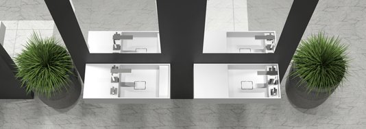 Lavatorio Arles 75 Suspenso Branco Sabbia