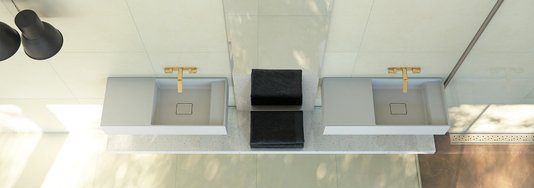 Lavatorio Arles 75 Suspenso Branco Sabbia