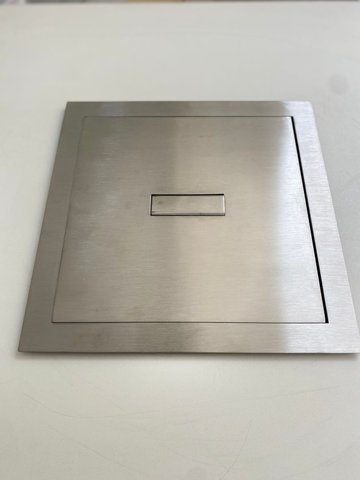 Lixeira de Embutir Quadrada para Cozinha 5 litros Aço Inox 304