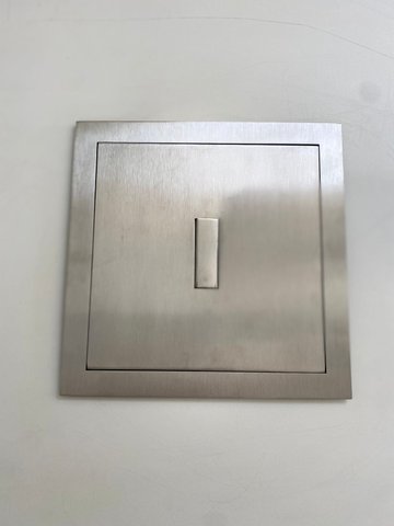 Lixeira de Embutir Quadrada para Cozinha 5 litros Aço Inox 304