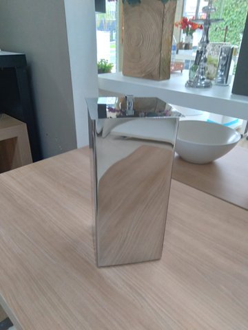 Lixeira Inox 13x13x29 Tampa Removivel 14220