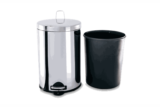 Lixeira inox com pedal e balde 20 litros Ø 30 x 46 cm 3040/204 Brinox