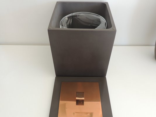 Lixeira Marrom Fosco / Tampa Red Gold 22x22x25 8 litros