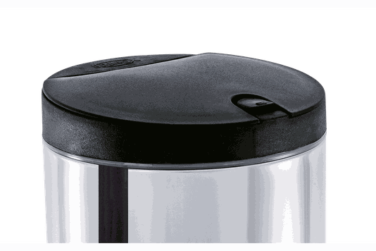Lixeira Press Inox com Tampa 4 Litros - Decorline Lixeiras Ø 17 x 25 cm -  3050/252 BRINOX