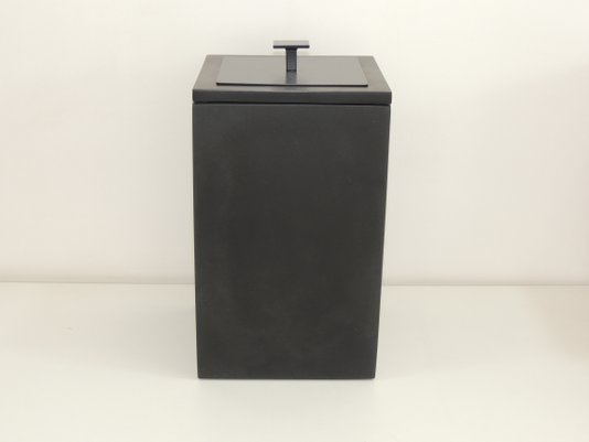 Lixeira Preto Fosco / Tampa Preto Fosco 15x15x25 4 litros