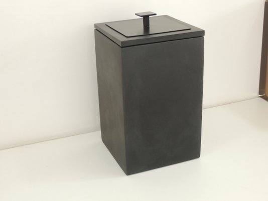 Lixeira Preto Fosco / Tampa Preto Fosco 15x15x25 4 litros