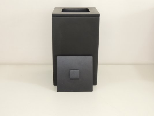 Lixeira Preto Fosco / Tampa Preto Fosco 15x15x25 4 litros