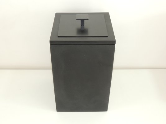 Lixeira Preto Fosco / Tampa Preto Fosco 15x15x25 4 litros