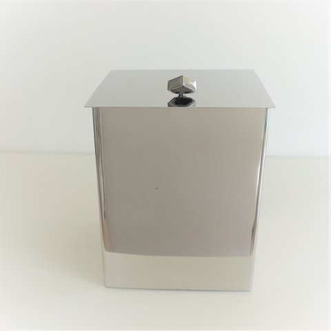 Lixeira Inox 18x18x23 Tampa Articulavel  2189