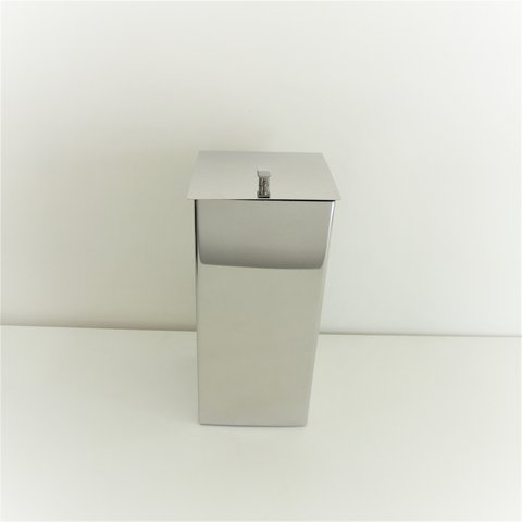 Lixeira Inox 13x13x29 Tampa Articulável 2562