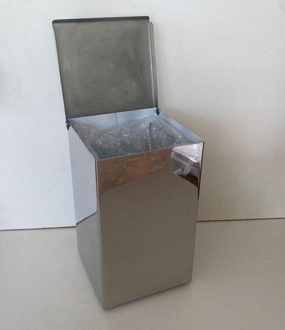 Lixeira Tampa articulavel 5 litros Aço inox