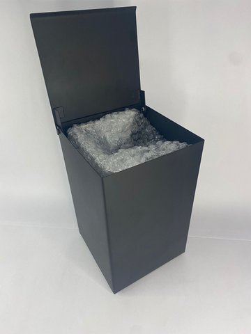 Lixeira Tampa articulavel 5 litros Black Matte