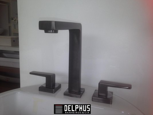 Misturador Docol Stillo de Mesa Grafite Escovado 820470 Docol