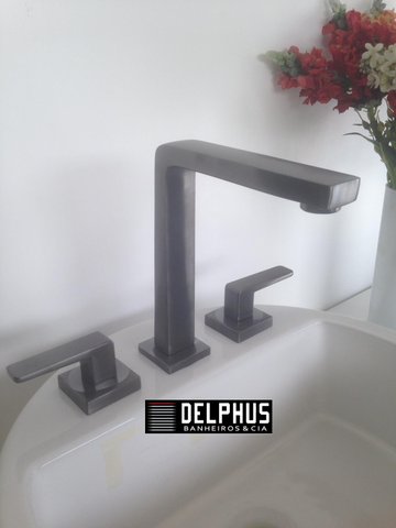 Misturador Docol Stillo de Mesa Grafite Escovado 820470 Docol