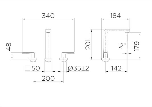 Misturador Docol Stillo de Mesa ouro polido 820443-Docol