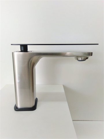 Misturador Monocomando Aço escovado e Black matte RB8113 Rubinettos