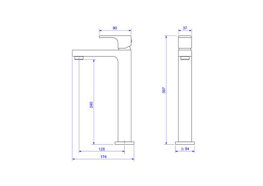 Misturador Monocomando para Lavatorio Bica Alta UNIC cromado -  2885.C90 DECA