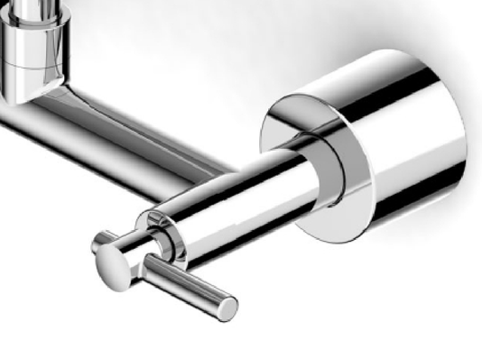 Misturador para Cozinha de Parede Bica Móvel Life Plus B5010C0CRB Celite