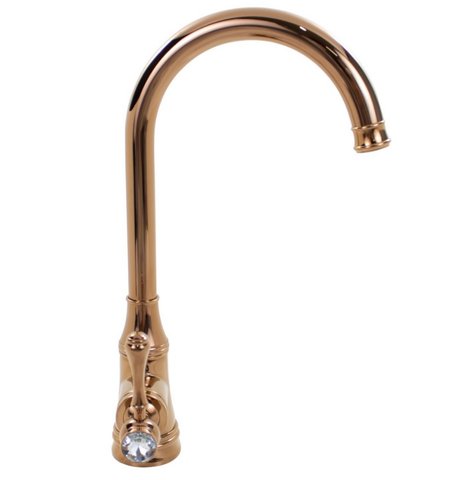 Monocomando Cozinha Gourmet Rose Gold / Cristal