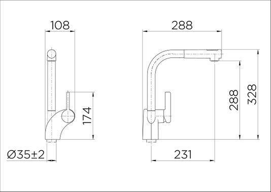 Monocomando para cozinha Docol Massima 611906