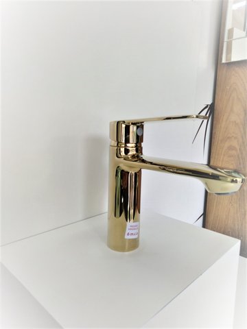 Monocomando para lavatorio Basica dourado KR655 bica baixa Kromma