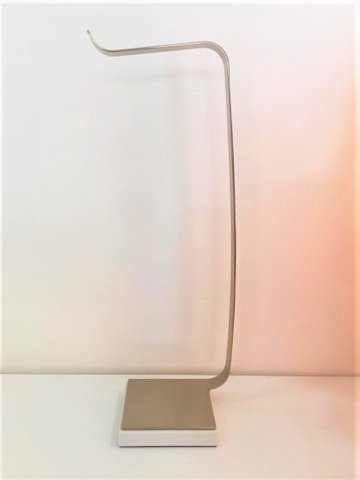 Papeleira de chão Soho Gold com pedra branca BA 500.A02 Zen Design