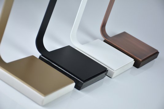 Papeleira de chão Soho Gold com pedra branca BA 500.A02 Zen Design