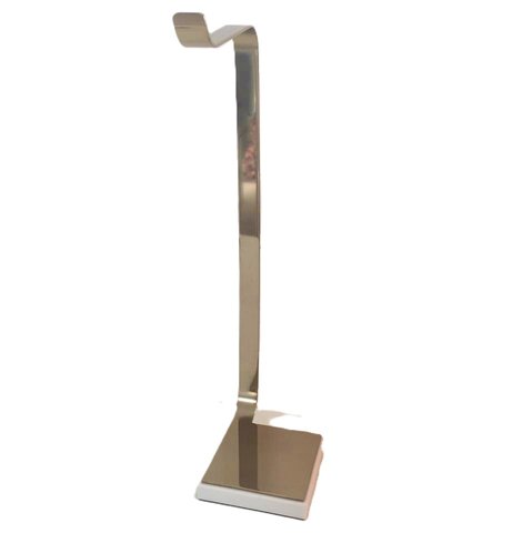 Papeleira de chão Soho Gold com pedra branca BA 500.A02 Zen Design