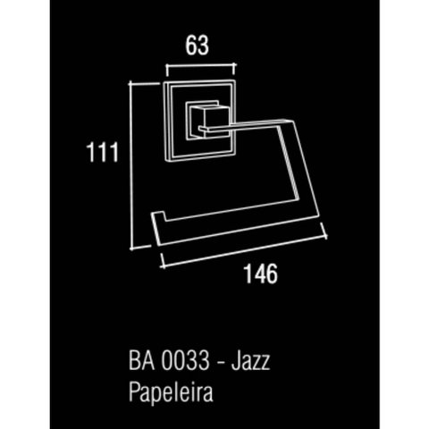 Papeleira dourado Jazz BA033.955 Zen Design